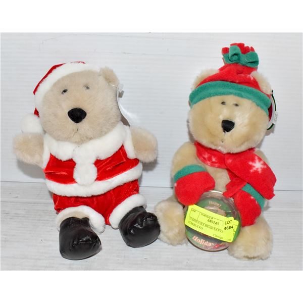 STARBUCKS BEAR SANTA W/TAG & STARBUCKS