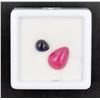 Image 1 : #30-NATURAL RUBY8.19CT &  BLUE SAPPHIRE 2.85CT