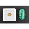 #1-NATURAL ETHIOPIA OPAL 0.97CT& MALACHITE 36.01