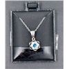Image 1 : #50-NATURAL SKY BLUE TOPAZ 6X6  PENDANT