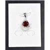 Image 1 : #61-NATURAL RED RUBY 8 X8 CZ  PENDANT