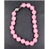 Image 1 : #124-NATURAL PINK JADE BRACELET 8MM/7.5"