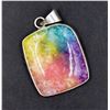 #142-NATURAL RAINBOW SOLAR QUARTZ  PENDANT