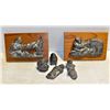 Image 1 : AL WOLF FLAT OF SOAPSTONE (6 PIECES TOTAL)
