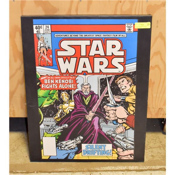 81.   93. STAR WARS CANVAS OF COMIC #24 BEN