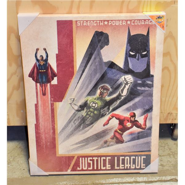 JUSTICE LEAGUE CANVAS – USED