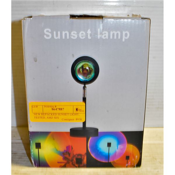 NEW REPACKED SUNSET LIGHT, TESTED, AMZ SES