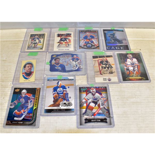 11 GRANT FUHR OILER HOCKEY CARDS