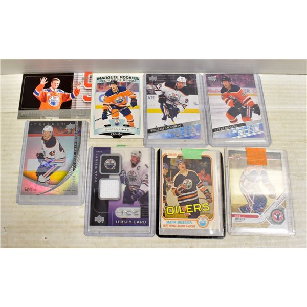 8 OILER HOCKEY CARDS, INCLUDES ROOKIES AND LEGENDS