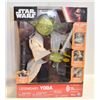 Image 1 : 16" LEGENDAY YODA INCLUDES LIGHTSABER & WALKING