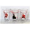 3 DETROIT RED WINGS HOCKEY GLASSES