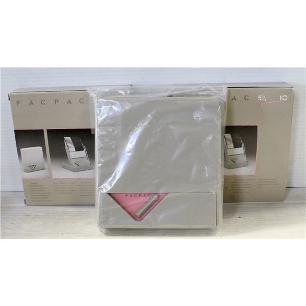 NEW FAC PAC 5-1/4  DISKETTE STORAGE