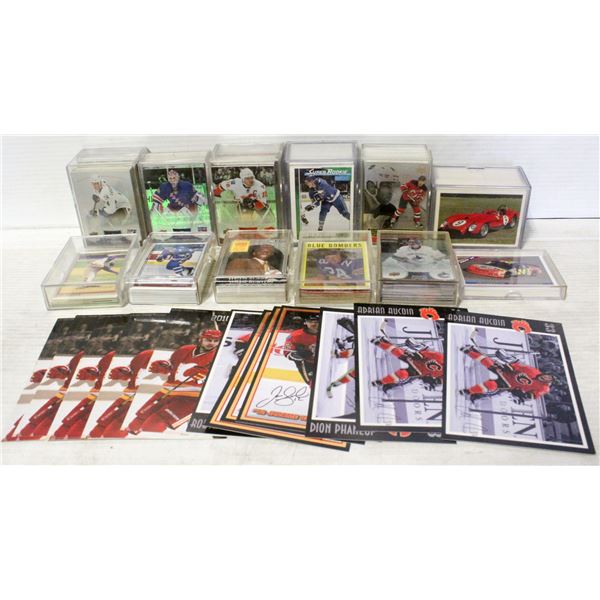 ASSORTED SPORTS & RACING CARDS