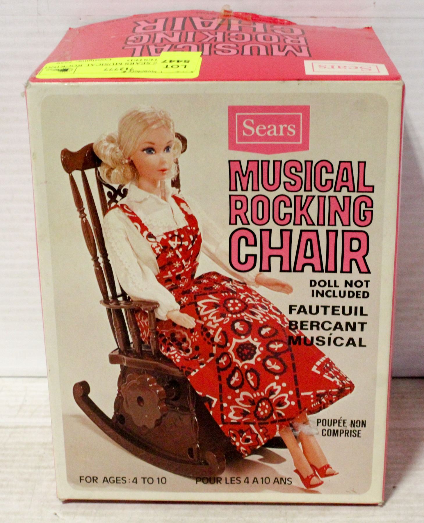 VINTAGE SEARS MUSICAL ROCKING CHAIR - TESTED