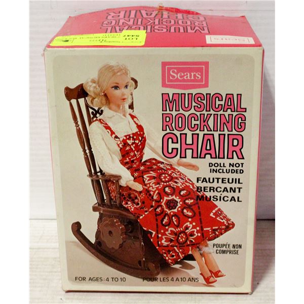VINTAGE SEARS MUSICAL ROCKING CHAIR - TESTED