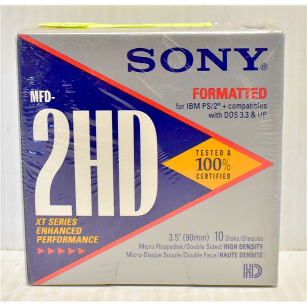 SONY FORMATTED 10 DISKS