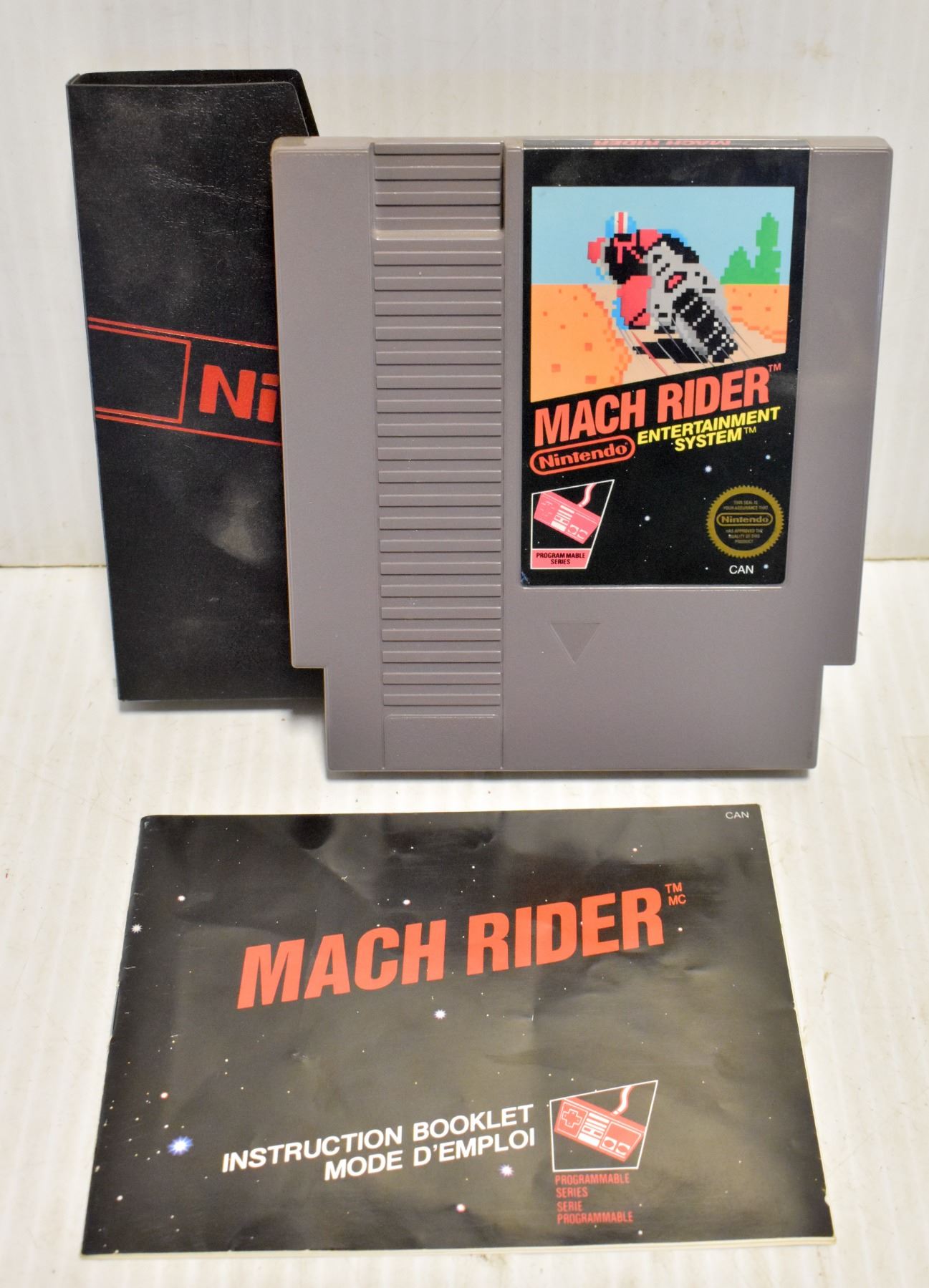 ORIGINAL NINTENDO MACH RIDER WITH INSTRUCTIONS