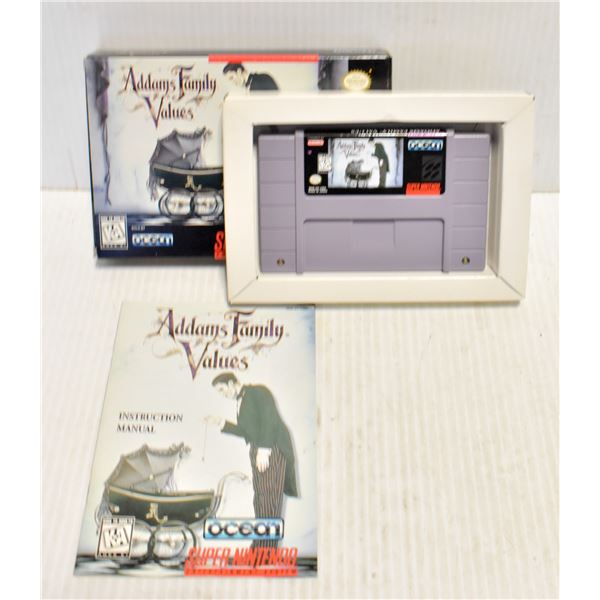 SUPER NINTENDO ( SNES ) ADAMS FAMILY VALUES GAME