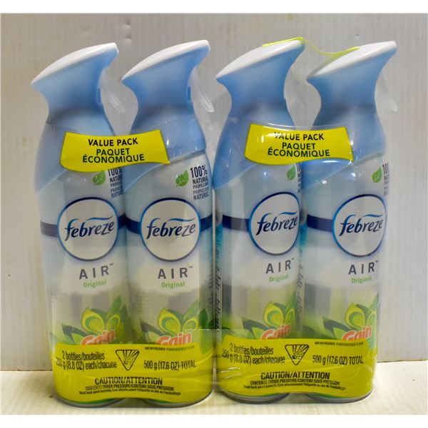 4PK FEBREEZE AIR ORIGINAL GAIN 8.8OZ BOTTLES