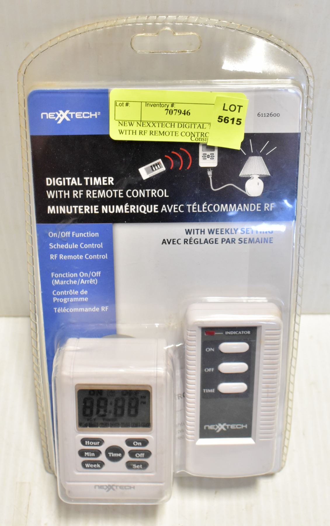 NEW NEXXTECH DIGITAL TIMER WITH RF REMOTE CONTROL