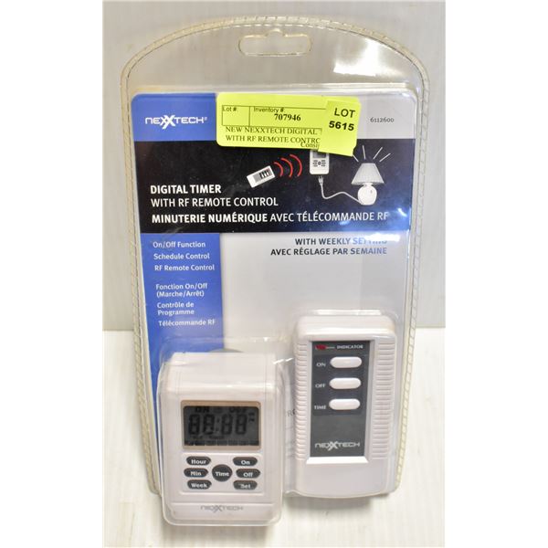 NEW NEXXTECH DIGITAL TIMER WITH RF REMOTE CONTROL