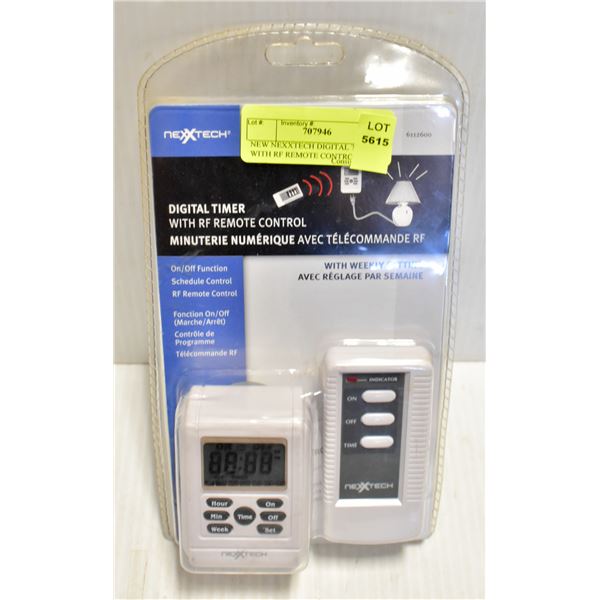 NEW NEXXTECH DIGITAL TIMER WITH RF REMOTE CONTROL