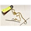 Image 1 : VINTAGE WATCH AND WALLET CHAIN WITH HOOKS