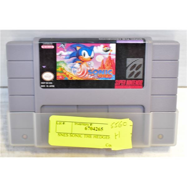 SNES SONIC THE HEDGEHOG