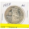 Image 1 : 1958 CANADIAN SILVER DOLLAR  AU