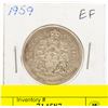 Image 1 : 1959 CANADIAN SILVER HALF DOLLAR EF