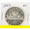 Image 1 : 1963 CANADIAN SILVER DOLLAR AU