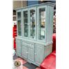Image 1 : CHINA CABINET WITH GLASS/WOOD DOORS + DRAWER