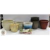 Image 1 : 12 PLANTER POTS W/NEW GARDENING TOOLS & GLOVES