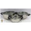 Image 1 : SET OF COOKING POTS WITH LIDS