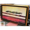 Image 1 : FRAMED COUNTRY SCENE PICTURE 5'1" X 3'1"