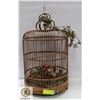 Image 1 : WOOD DECORATIVE BIRD CAGE