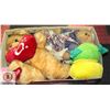 Image 1 : BOX OF STUFFED ANIMALS INCLUDING TALKING SCOUT