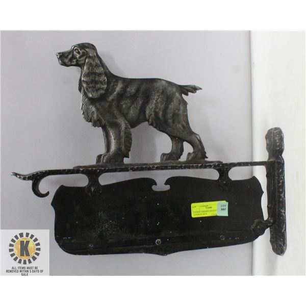 CANINE THEMED SOLID CAST IRON ADDRESS SIGN