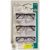 Image 1 : FOSTER GRANT LADIES READING GLASSES 3 PACK +3.00