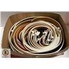 Image 1 : BOX OF 40 NEW LEATHER BELTS - VARIOUS SIZES