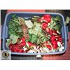 Image 1 : TOTE FULL OF ARTIFICIAL FLOWERS & PLANTS