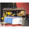 Image 1 : BIN OF DRYWALL TOOLS AND SUPPLIES