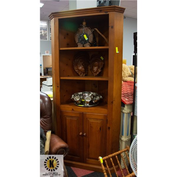SOLID WOOD CORNER CABINET 7FT TALL 31 WIDE 22 solid-wood-corner-cabinet-7ft-tall-31-wide-22