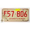 Image 1 : VINTAGE SASKATCHEWAN LICENSE PLATE