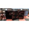 Image 1 : BLACK DINING ROOM SIDEBOARD H-30" W-19.5" L-78"