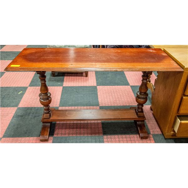 VINTAGE TRESTLE TABLE 54 X 20 X 30 Vintage trestle table 54 x 20 x 30
