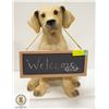 DUCKS UNLIMITED DOG HOLDING SIGN APPROX 16" TALL