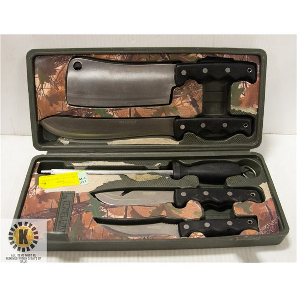 MEYERCO WILD GAME BUTCHER KNIFE SET IN CASE