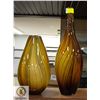 PAIR OF ART GLASS DECOR VASES