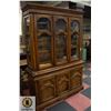 Image 1 : WOODEN CHINA CABINET APPROX H-79" W-17" L-55"